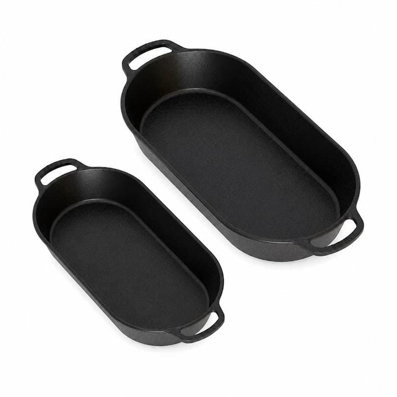 Conjunto 2 Assadeira Beira Alta Ferro Fundido Panela Mineira