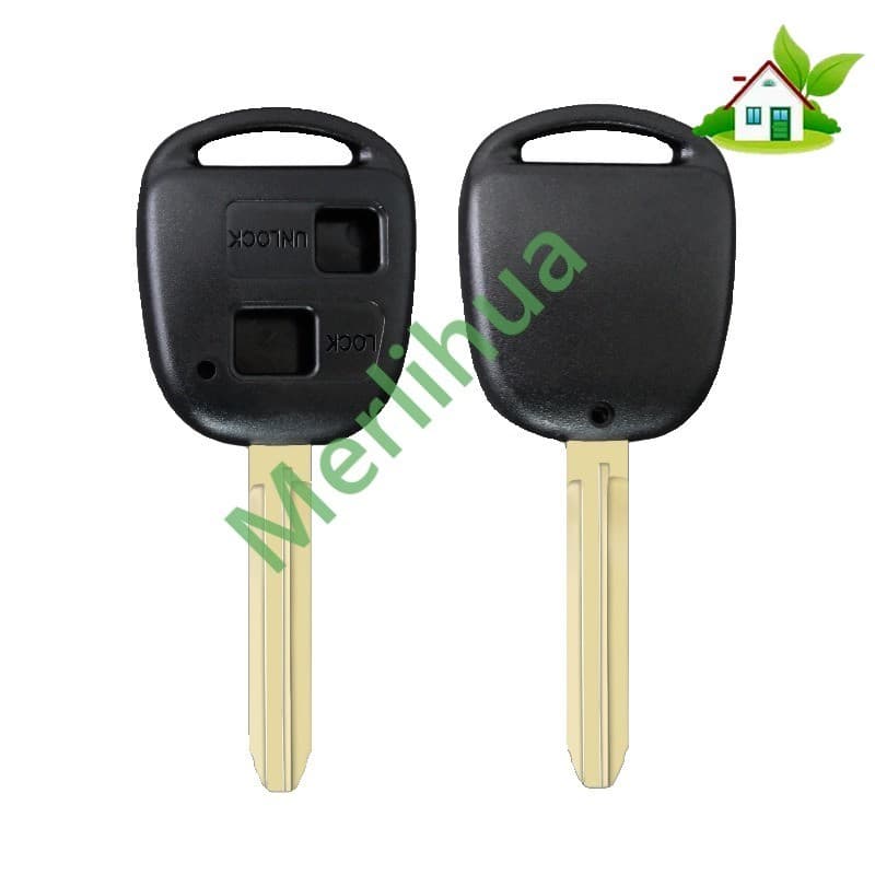 Para Toyota Lexus Camry Prado Land Cruiser Placa Reta Controle Remoto Chave Escudo Substituição