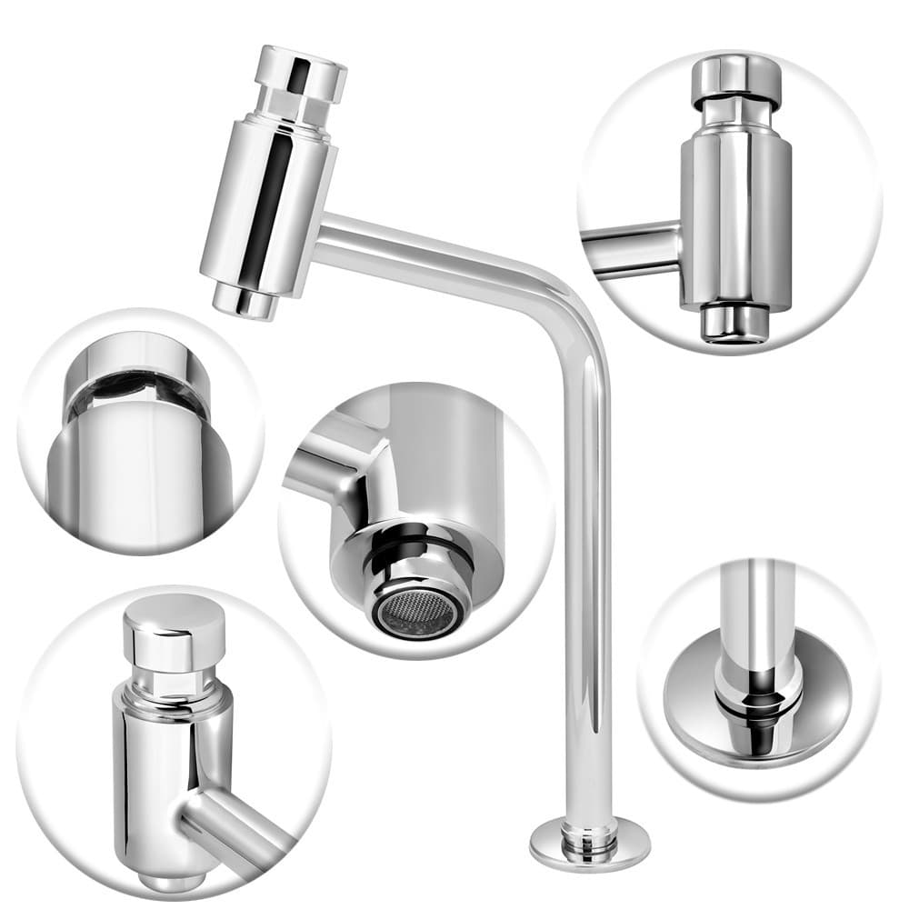 Torneira Automática Alta Lavatório Banheiro Mesa Metal Pia Lavatorio Moderno