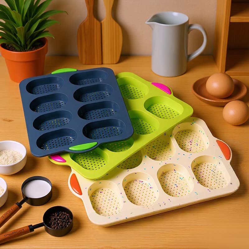 Forma de silicone para bolo, forma para brownie, forma para pão de forma, utensílios de cozinha para confeitaria DIY 68N