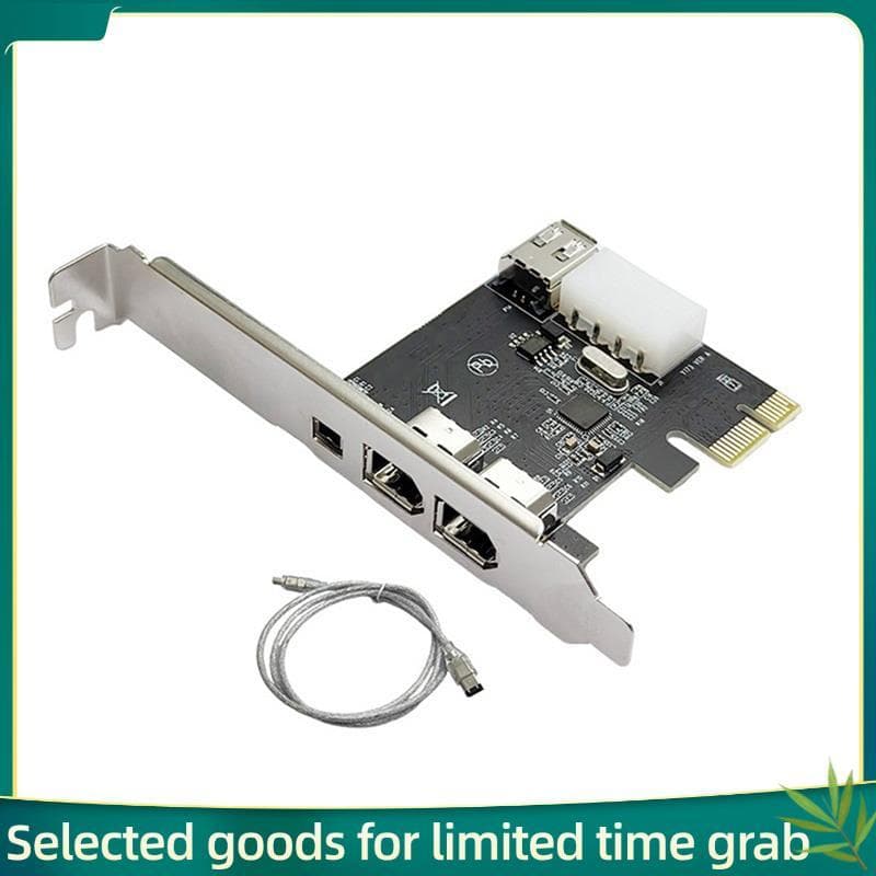 Jerry99pcie 1X A 1394a Placa De Expansão Adaptadora FireWire De 4 Portas VT6315 VIA Captura De Chip Para Filmadoras DV