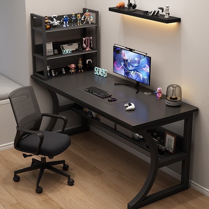 Mesa de jogos de canto mesa de computador de mesa de casa estante quarto de canto de jogo duplo