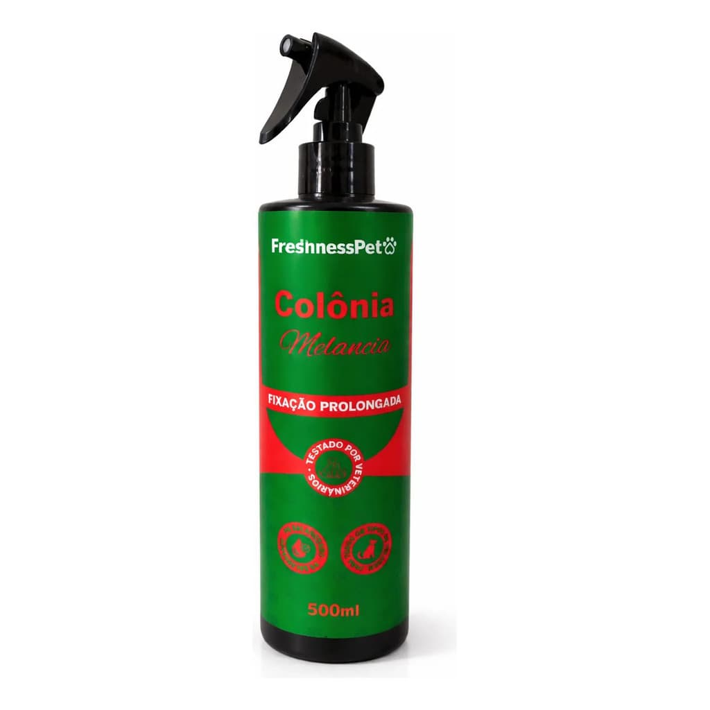 Perfume Alta Fixação colonia Duradoura Pet Caes Gato cheirinho de Melancia 500ml