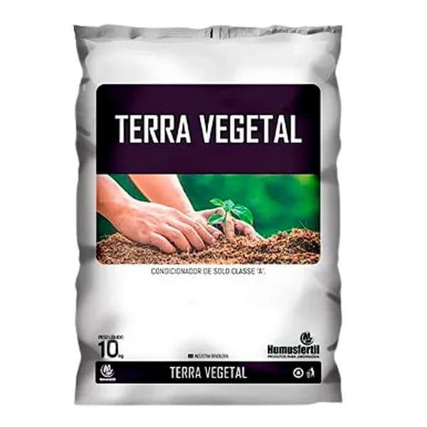 Terra Vegetal Condicionador De Solo Adubada Plantas 10 kg