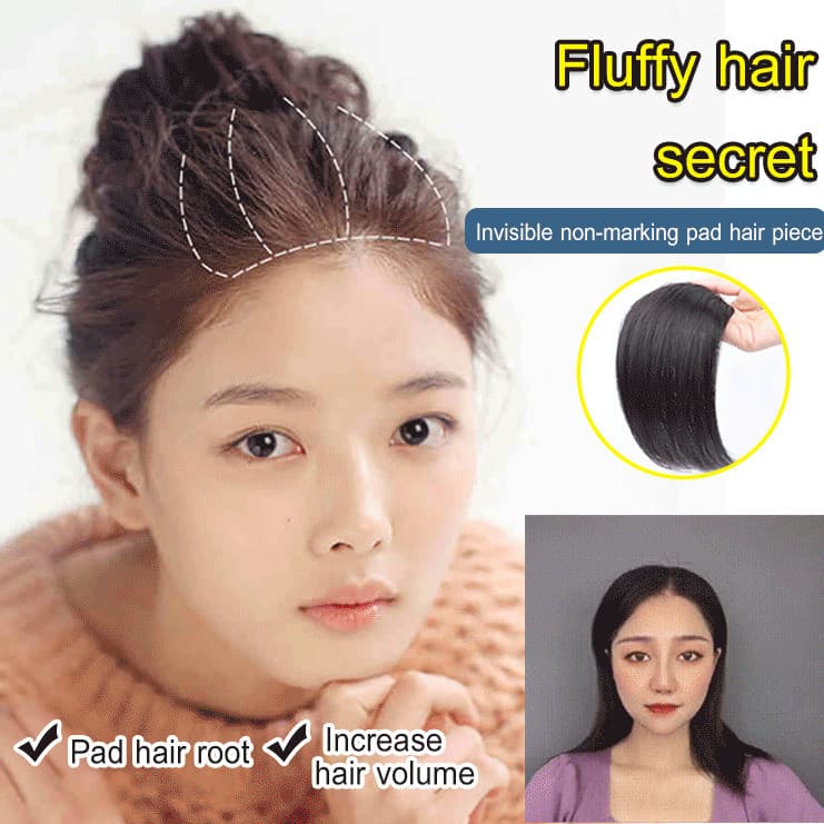 [Volume Instantâneo] Peruca de cabelo para mulheres invisível peruca franja Volume de espessamento contínuo Enchimento d