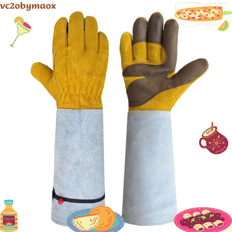 Luvas De Jardinagem Protetoras Resistentes Longas Colheita Mitten Espinho Paisagismo Segurança Handwear Luva De Jardim v