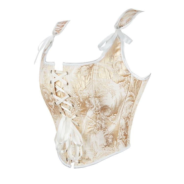 [Novo produto] Alça de ombro dupla dourada ajustável para mulheres tubo suporte superior peito coleta palácio Shapewear