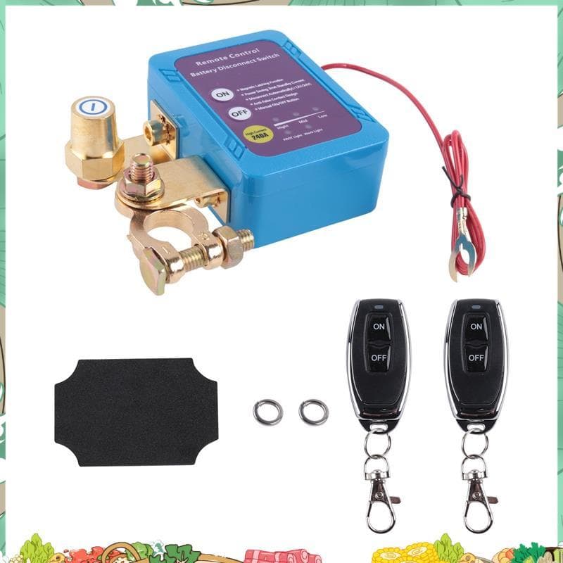 12V/24V 240A Interruptor De Desligamento Automático Controle Remoto Desconexão De Bateria Para Carro E Barco