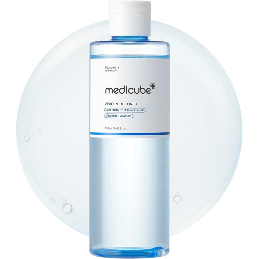 Tônico Esfoliante e Hidratante Zero Pore da Medicube |   Tônico Facial com AHA+BHA+PHA, Niacinamida e Pantenol |   Cuida