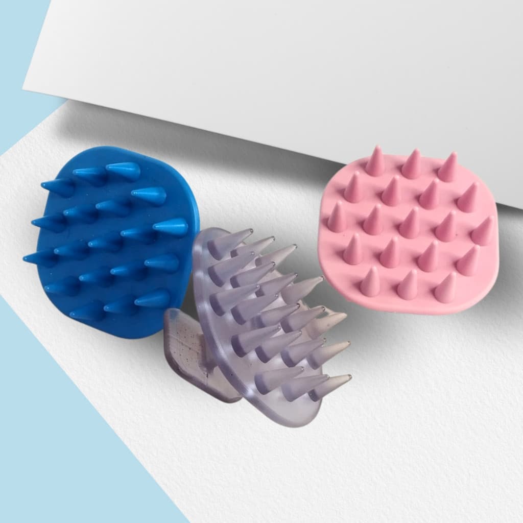 Escova De Lavar Cabelo de Silicone Auxilia O Crescimento Diminui A Quebra