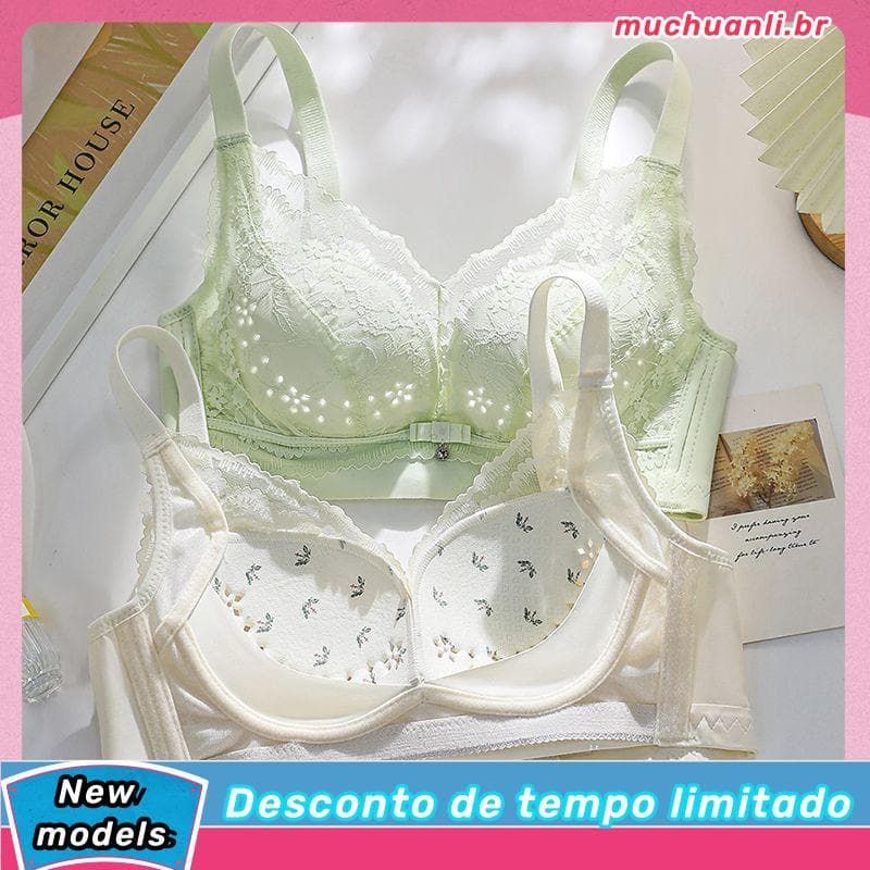 Verão estilo fino respirável buraco copo roupa interior feminina seios grandes pequeno Push-Up tipo ajustável sem anel d
