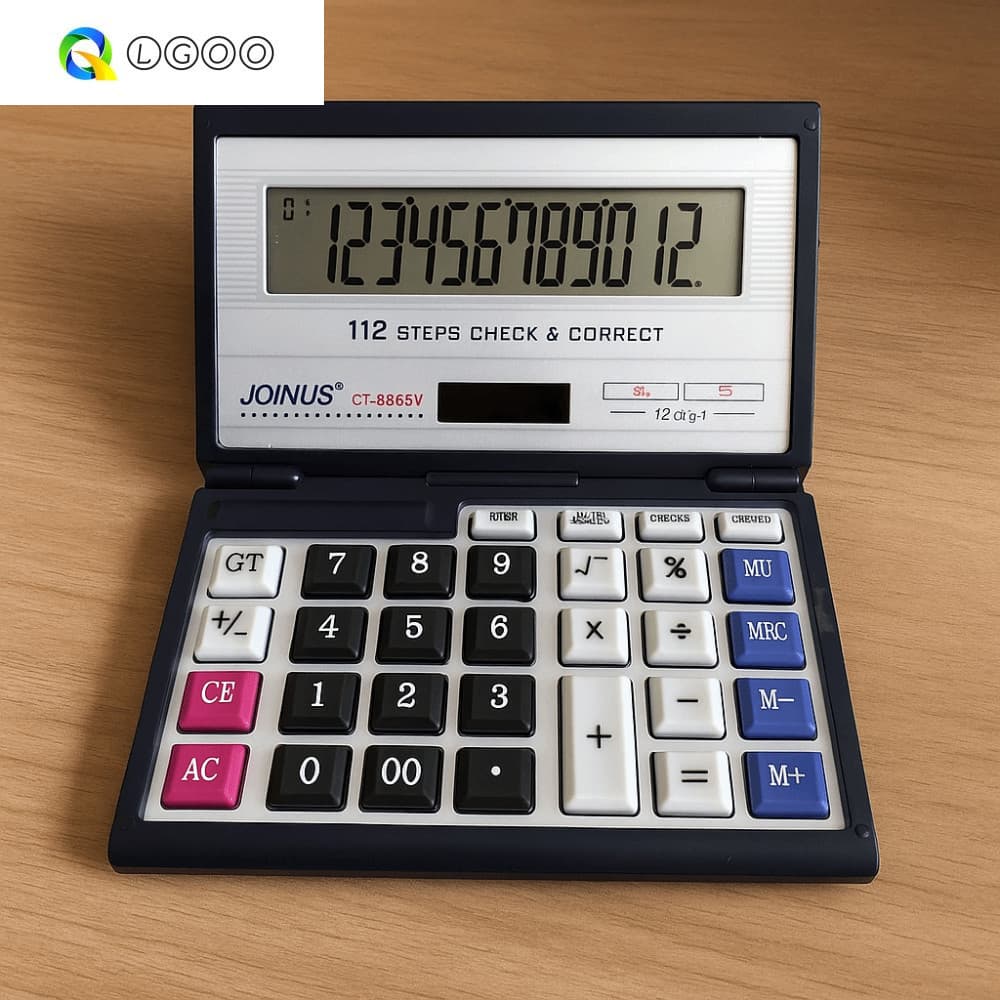 Calculadora Dobrável LGOO , Solar Multifuncional De 12 Dígitos Financeira Para Escritório