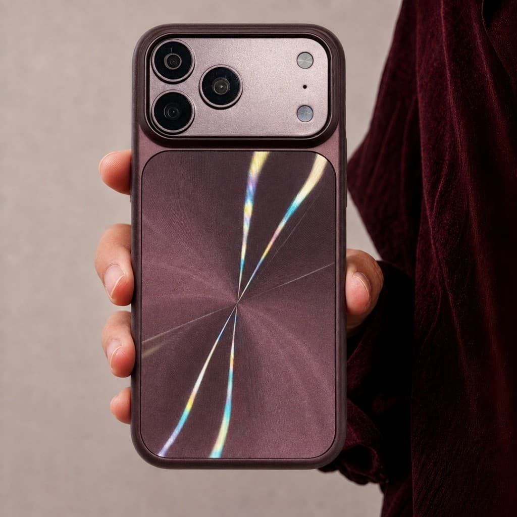 Capa De Telefone Luxuosa Com Padrão De CD Aurora Para iPhone 13 14 15 16 17 Pro Max Recorte De Câmera Grande Protetora A