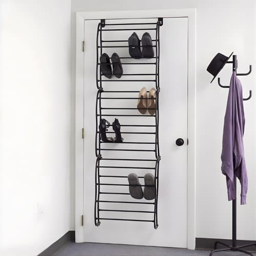 Sapateira Vertical Parede Porta Capacidade 36 Pares Organizador Sapatos Preto