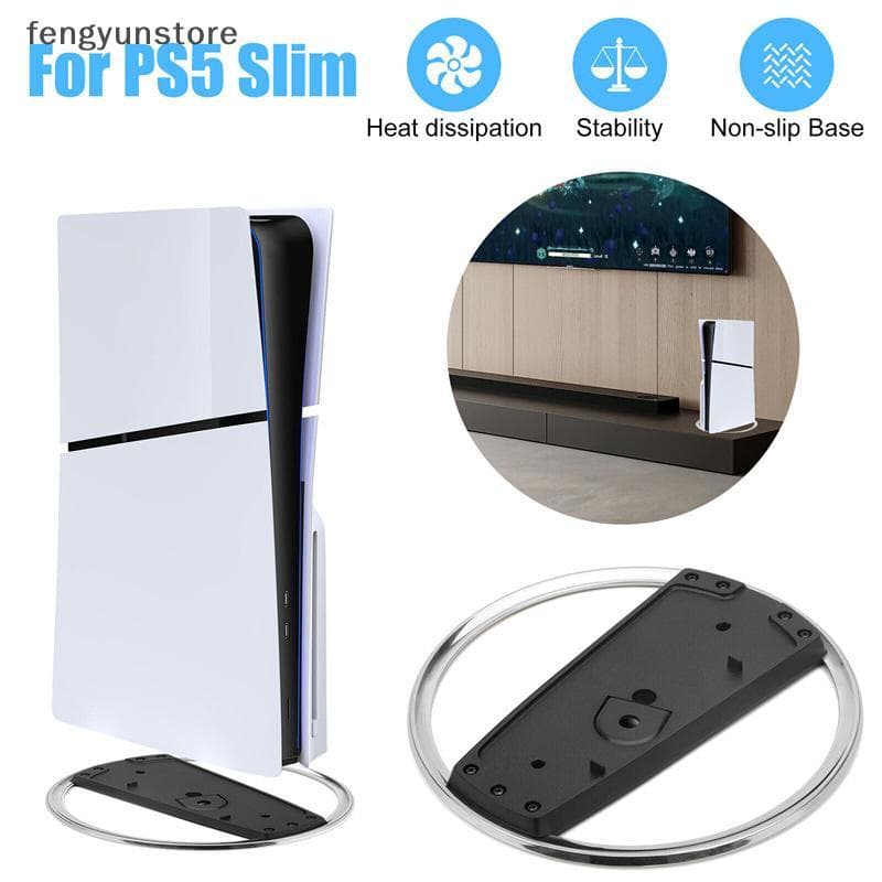 Base De Console De Jogos Braet Para Suporte Antiderrapante Vertical Fino Acessório De Edição Digital De 5 Discos Finos