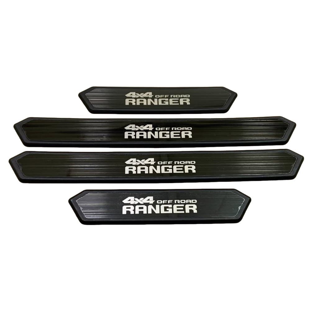 Aço Inoxidável Guarnição de Soleira Proteção de Porta de Carro para Ford Ranger, Conjunto de 4 peças