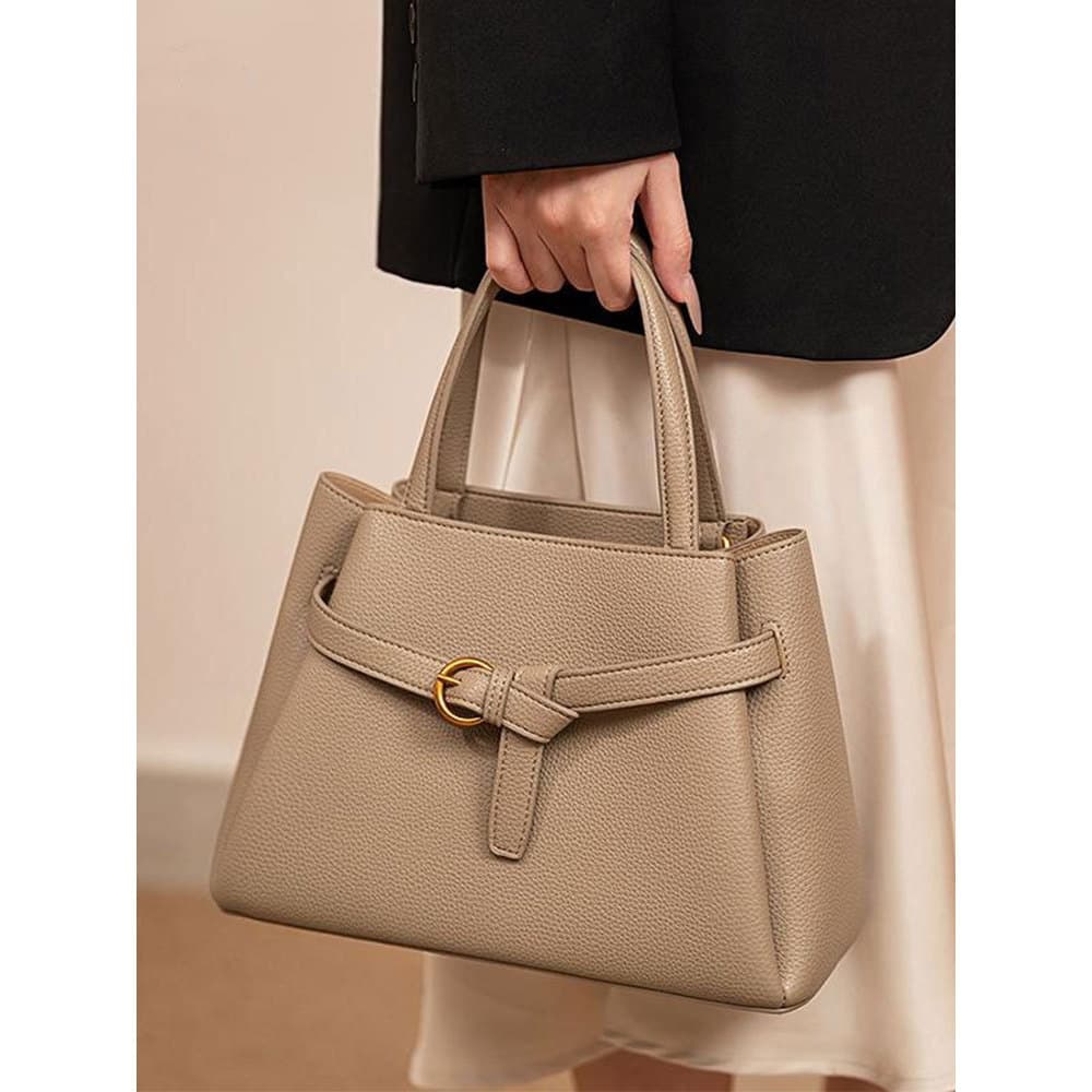 2026 novo estilo bolsa textura simples moda All-Match bolsa grande capacidade Commuter bolsa de ombro