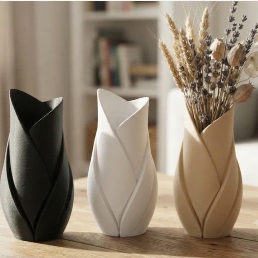 Vaso Tulipa Decorativo Com Design Moderno Minimalista Para Sala De Estar Quarto Escritório Sala De Televisão