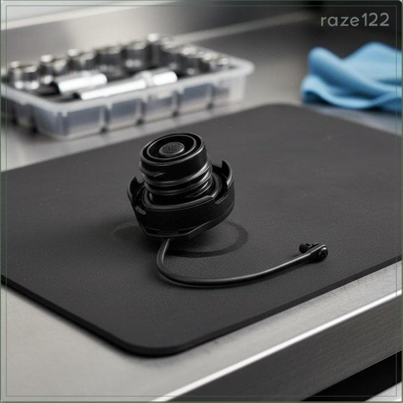 [Raze122] Tampa De Gasolina Com Trava De Fácil Instalação , Fixação De Peça Automotiva Resistente A Para Reparo De Veícu