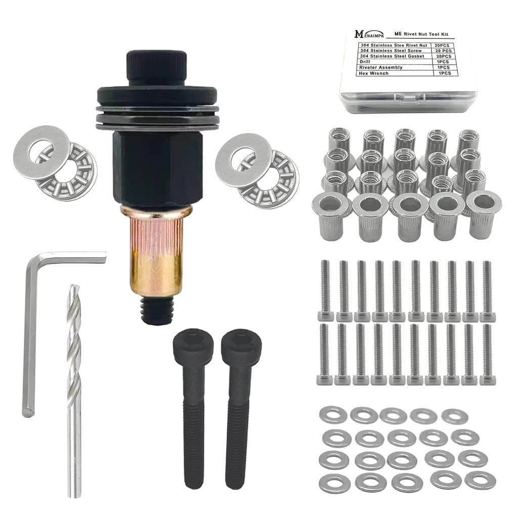 Ferramenta para Porcas Rebite, Conjunto de Ferramentas Manuais para Instalação de Porcas Rebite, Kit de Ferramentas para