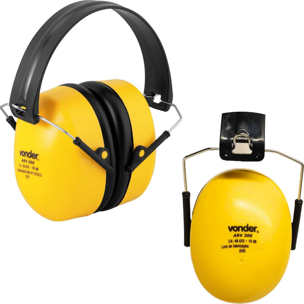 Abafador de Ruido Protetor de Ouvido Anti Ruído com CA Proteção Auricular Profissional Epi Reduz 19db Segurança