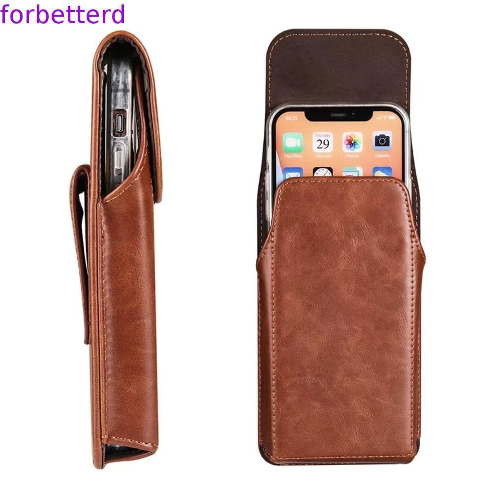 Suporte Para Celular , Bolsa Multifuncional De Couro PU Protetora Retrô Portátil Cintura