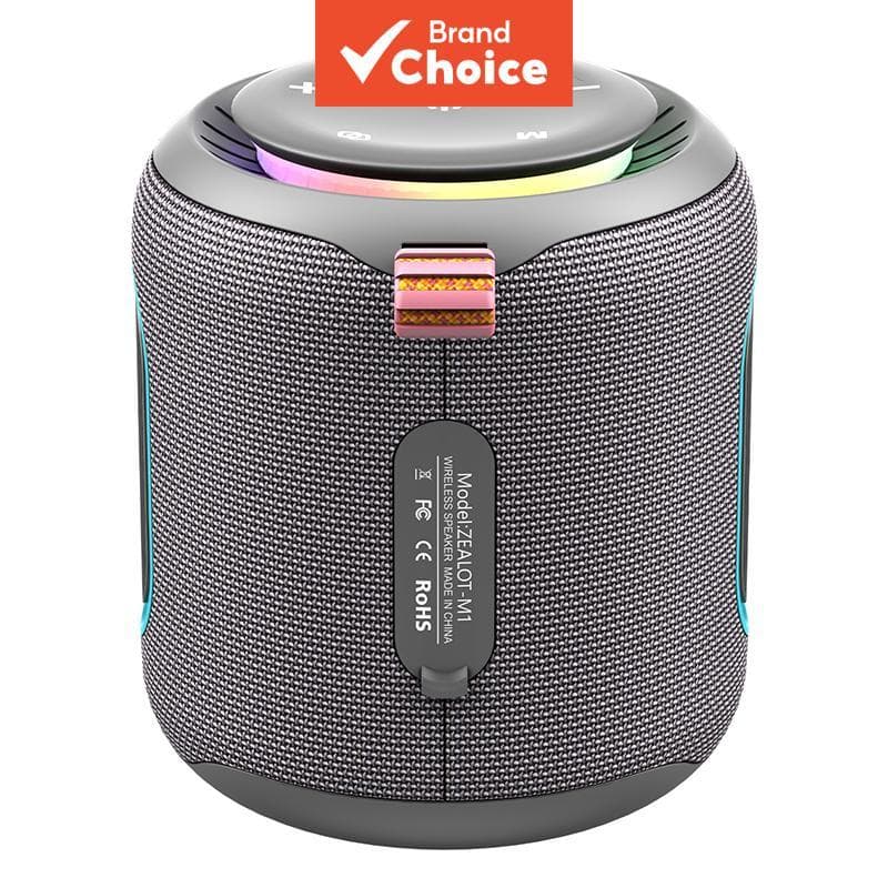 Caixa de Som Bluetooth ZEALOT M1 30W 6000mAh IPX6 à Prova d'Água RGB LED Estéreo Super Graves BT5.4 Com Função de