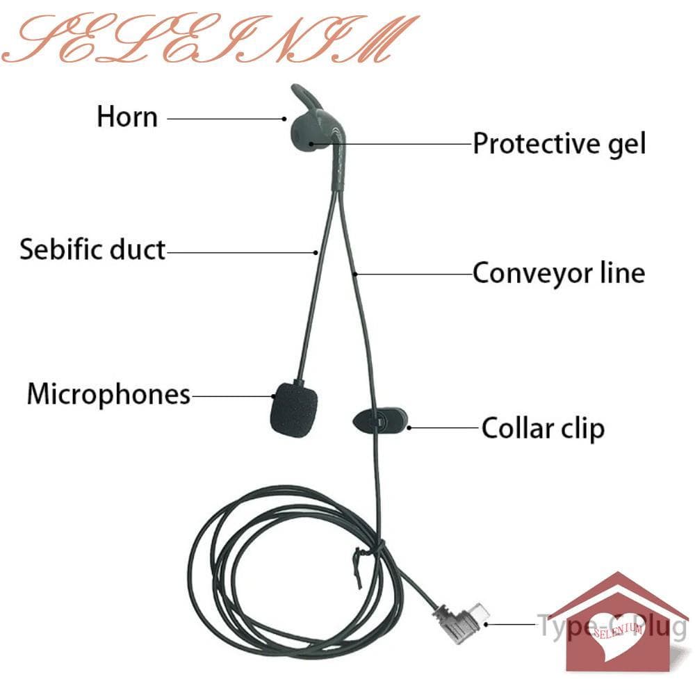Fones De Ouvido Intra-Auriculares SELENIUM , Fone Auricular Para Árbitro Com Redução De Ruído De Intercomunicação Blueto