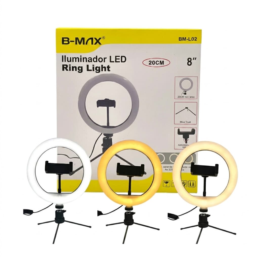 Ring Light Bm-l02 8 C/ Suporte P/ Mesa