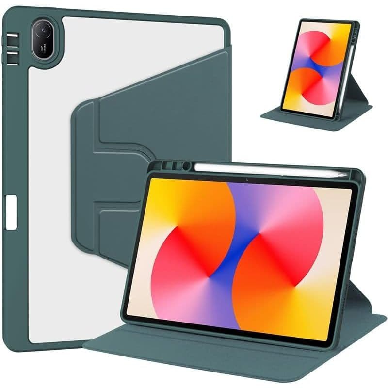 Capa Giratória Para Huawei MatePad SE 11 Polegadas 2024 Com Porta-Lápis , Suporte Protetor De Rotação De 360 Graus Smart