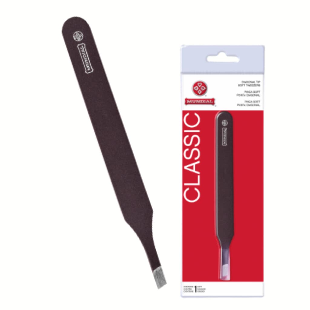 Pinça Diagonal Profissional Soft Mundial Sobrancelha Bc 395