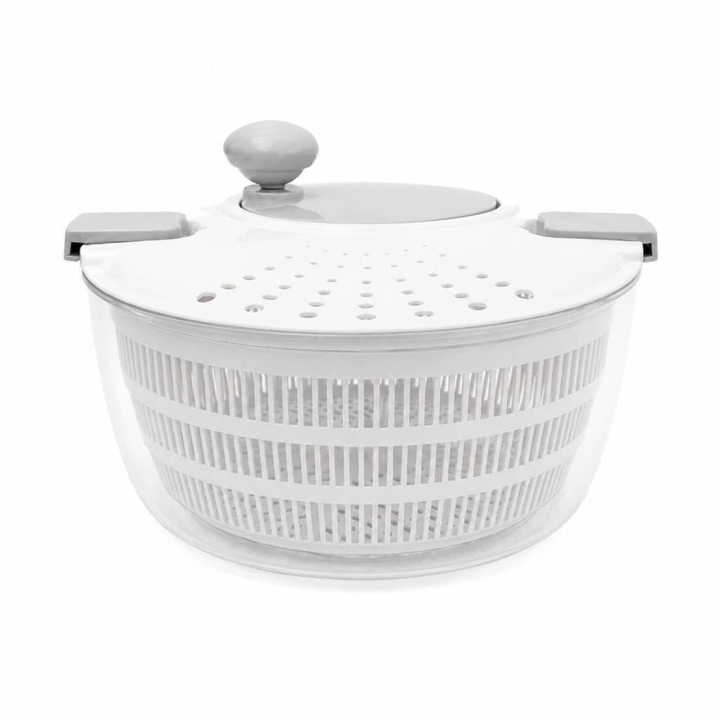 Centrífuga Seca Salada Manual 4L Secador de Folhas Verduras e Legumes para Cozinha