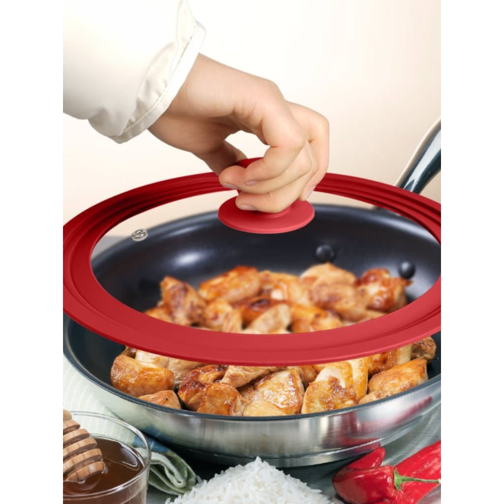 Tampa de panela de Silicone para cozinha doméstica, resistente a altas temperaturas, resistente a choques, tampa de pane