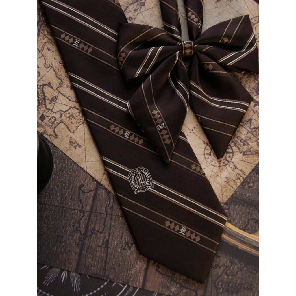 [Pantervira] Gravata borboleta de chá queimada JK/DK estilo formal camisa uniforme de material escolar acessórios casuai