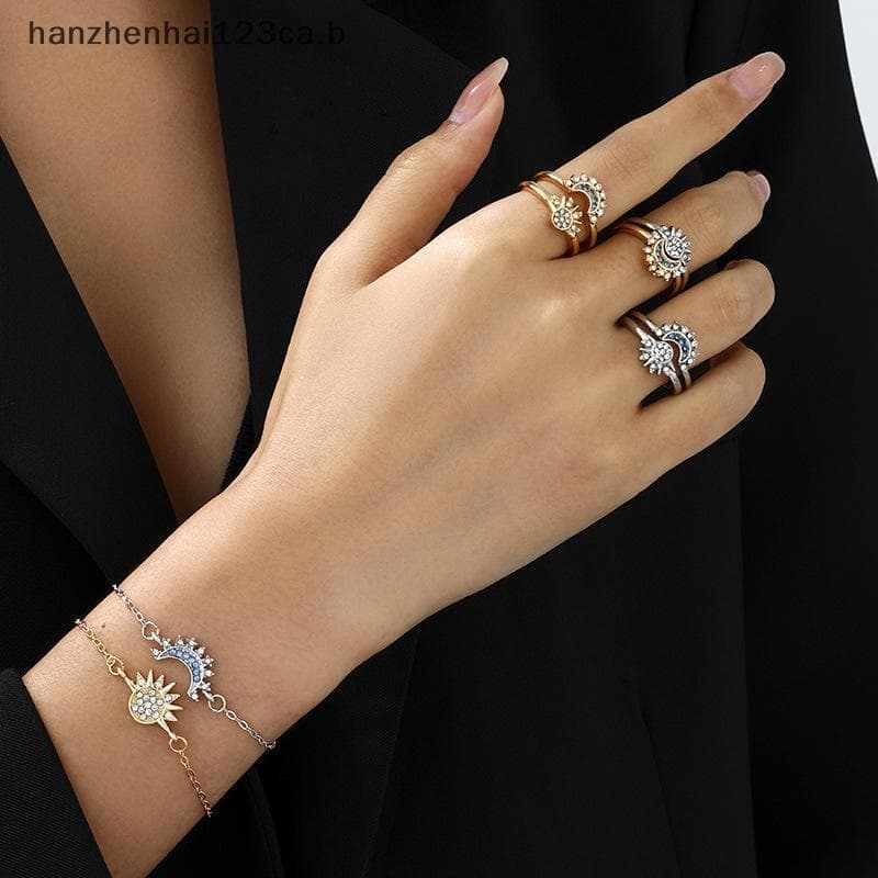 HAN 2 Pçs Moda Corrente Para Homens E Mulheres Bom Amigo Presentes Novo Metal Magnético Sol Lua Casal Nelace Tendência J