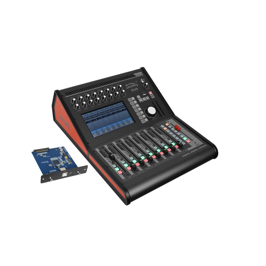 MESA DE SOM MIXER DIGITAL 20 CANAIS MULTI-TRACK SOUNDKING DX20