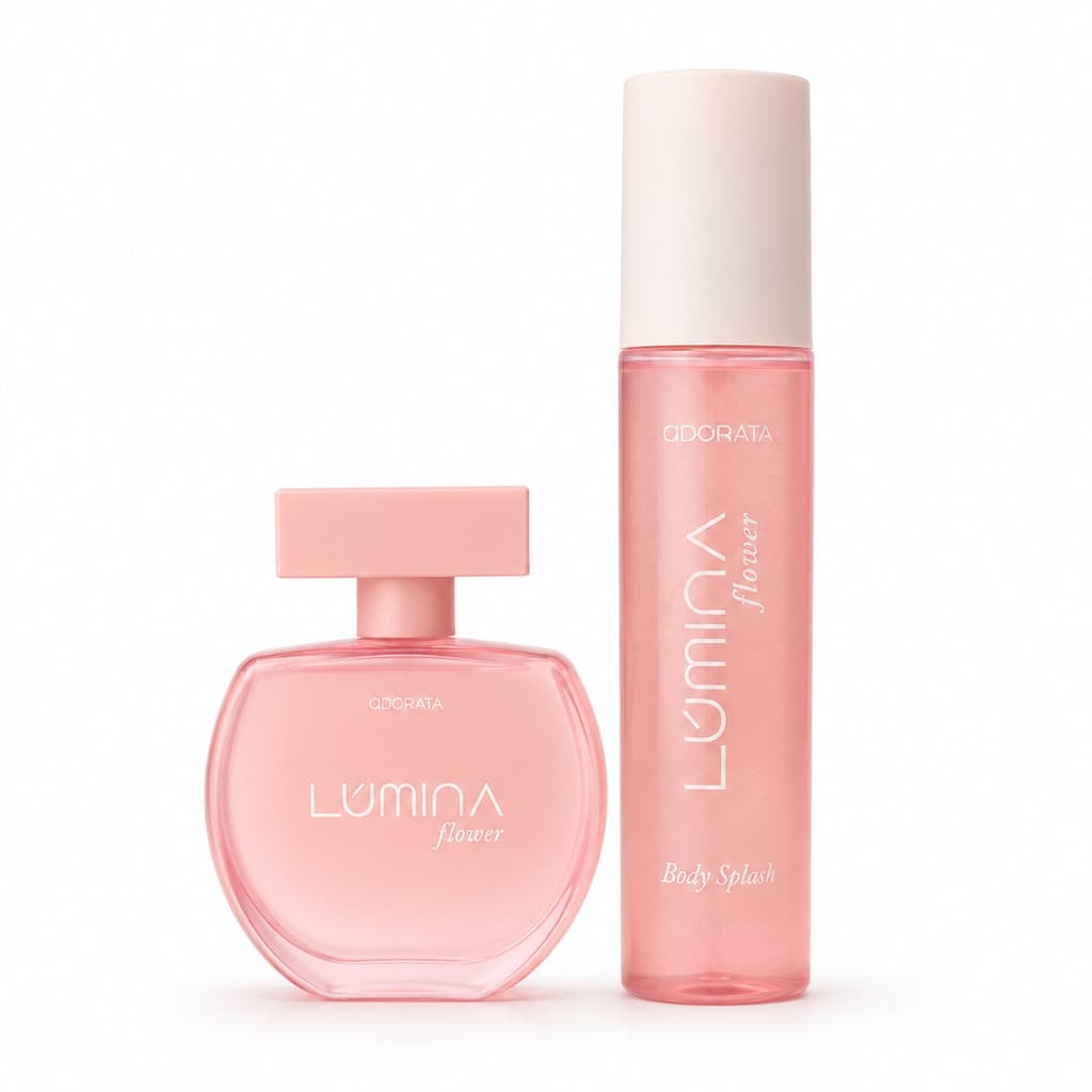 Kit Feminino Lúmina Flower Perfume E Body Splash Fragrância Floral Odorata