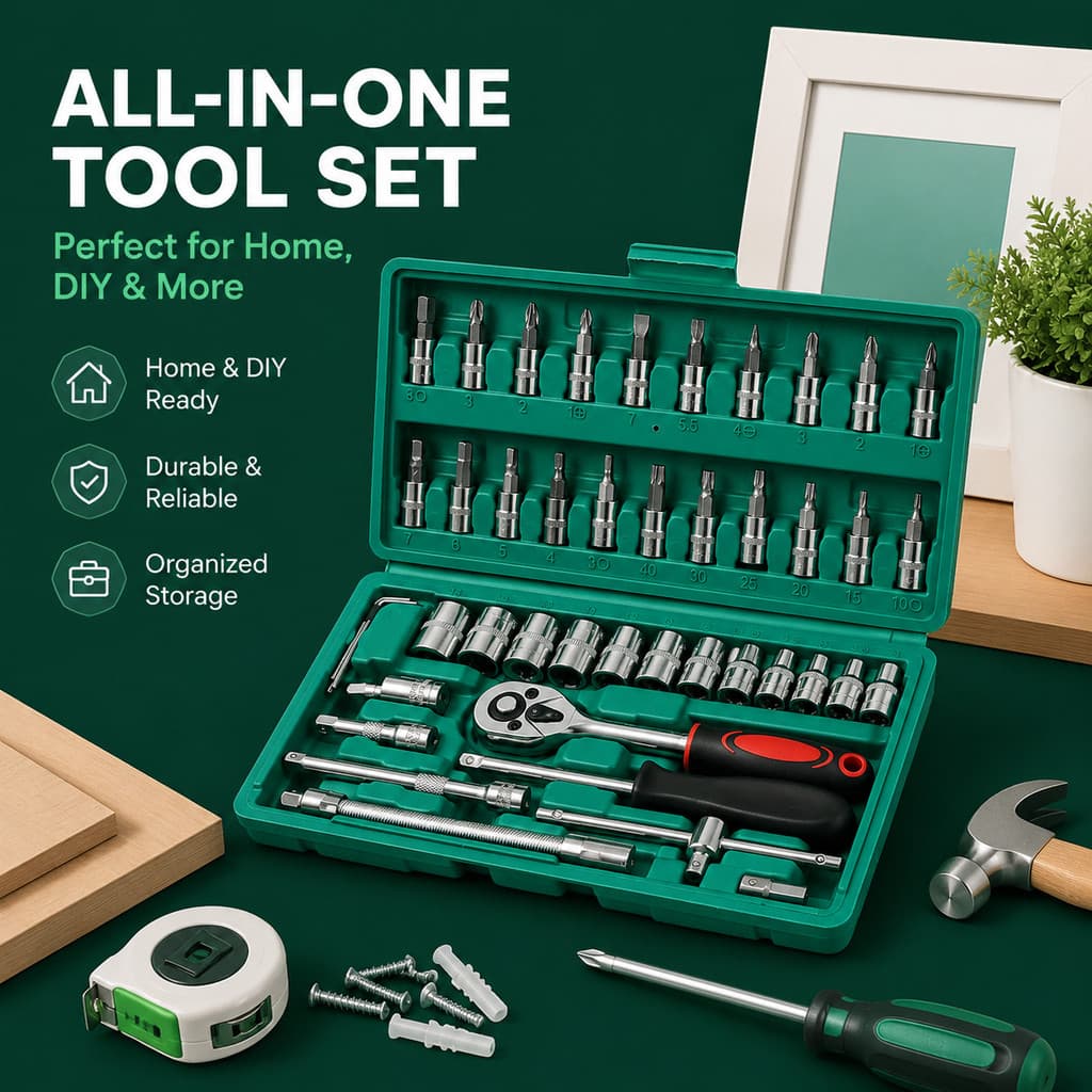 46/92 Pcs Chave Catraca Jogo De Soquetes Allen Torx Ferramentas