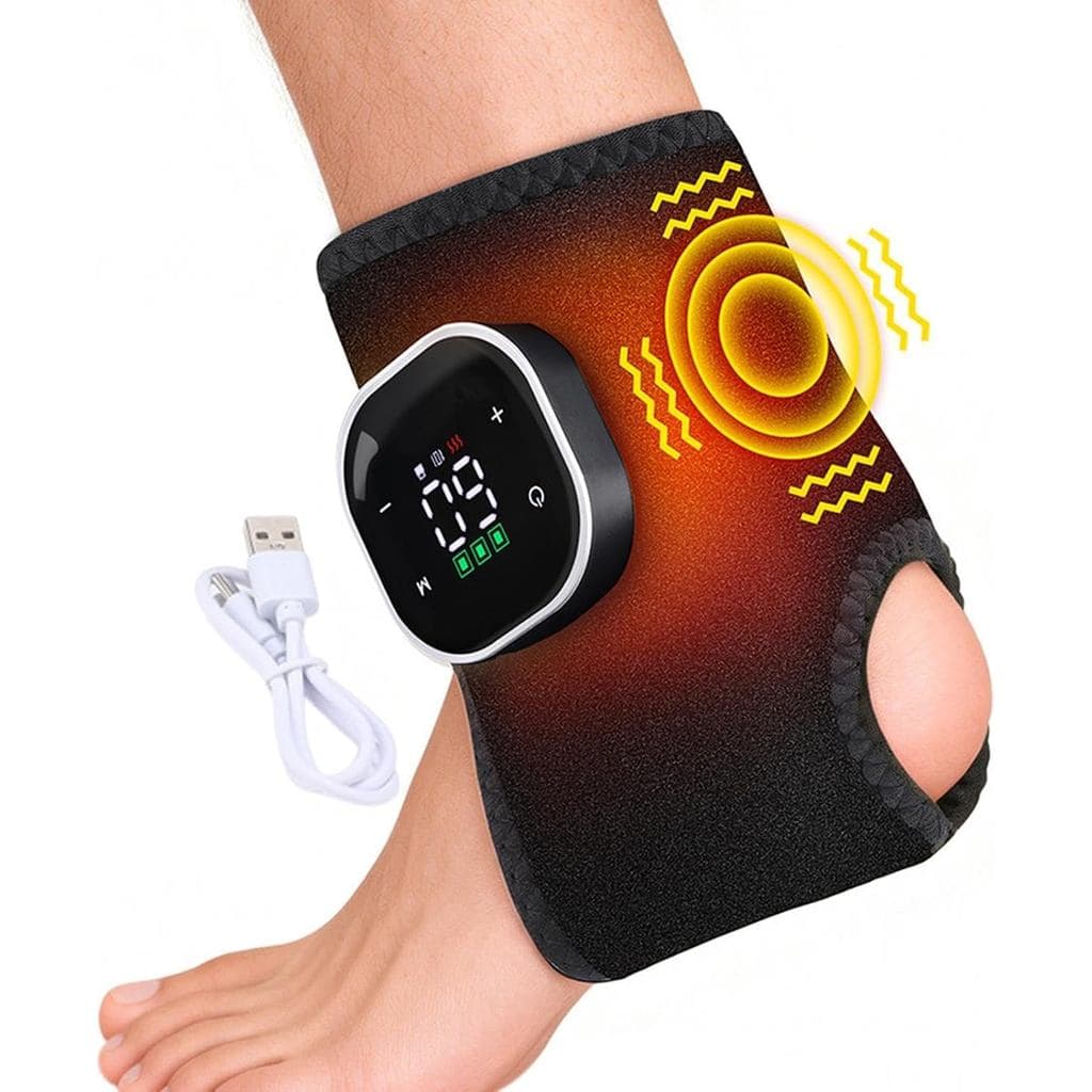 Massageador de Pés Aquecido Elétrico, Massageador de Tornozelo Elétrico | Almofada de Massagem para os Pés | paraAtletas