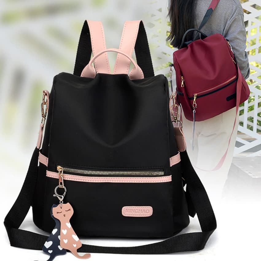 Mochila Feminina Mochila Anti-roubo De Grande Capacidade Mochila De Escola Impermeável Para Estudantes De Pano Oxford