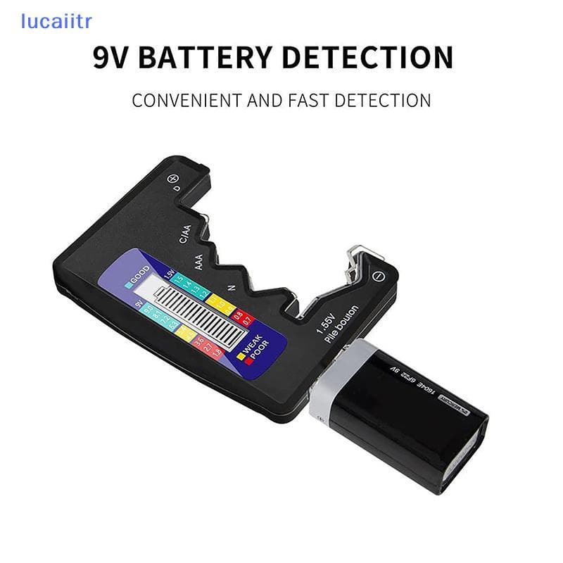 Testador De Bateria Digital lucaiitr Para Células C/D/AA/AAA/3V , Verificador De Capacidade LCD BR