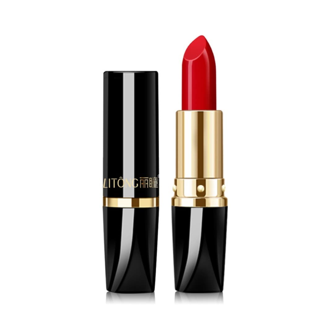 Performance de maquiagem de palco 正 Batom vermelho grande vermelho brilho labial saudável batom caroteno não tóxico
