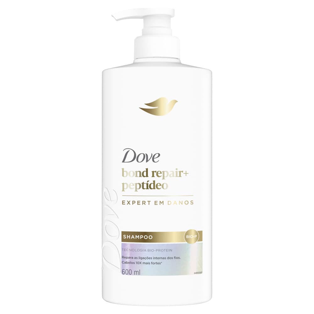 Shampoo Dove Bond Repair + Peptídeo 600ml