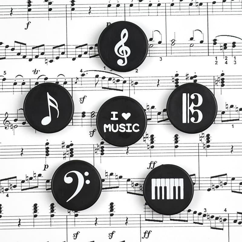 Auxiliares de ensino de música teclado agudo dezesseis pontos quadro negro nota adesivos magnéticos feitos em Taiwan cli