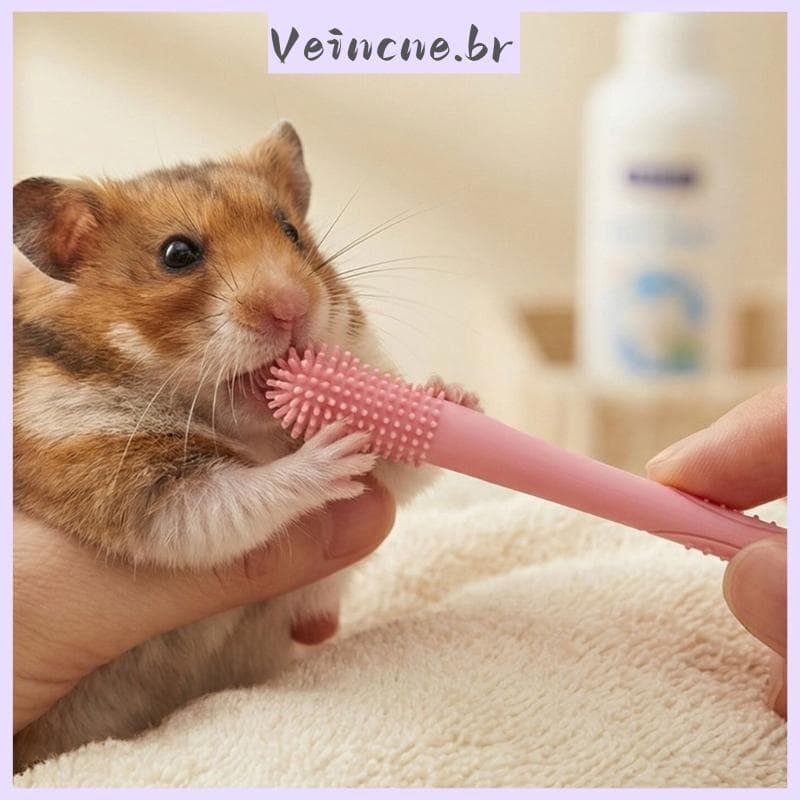 VEI Escova Dentes Silicone Para Animais Estimação Design Cabeça Dupla Limpeza Cães E Gatos