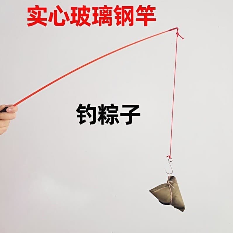 Pesca Zongzi Jogo Adereços Pesca Zongzi Vara de Pesca Adereços Jogo Vara de Gancho de Pesca Grupo de Férias Atividades d