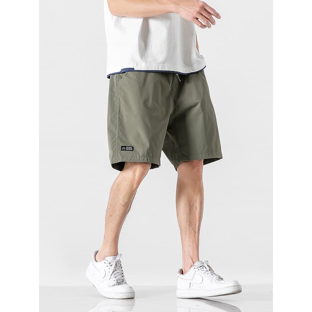 Estilo japonês de secagem rápida praia calças médias esportes macacão Shorts masculino Street Wear verão estilo fino sol