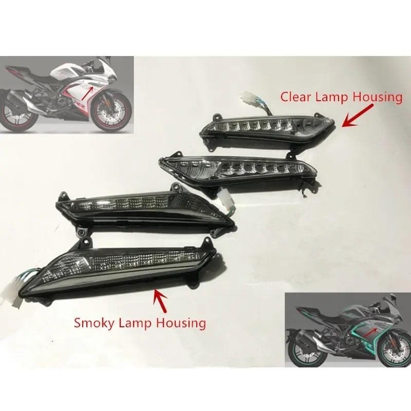 Frente Do Carro Fender Luz Lateral Sinal De Volta Lâmpada Indicadora Para Loncin Voge LX300RR GP300 Motocicleta