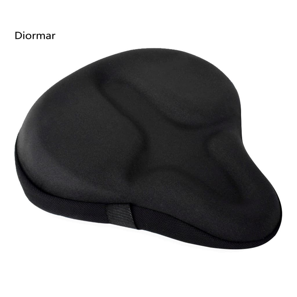 < showpoweram > Almofada Grande Para Assento De Bicicleta , Ampla , Silicone , Macia , Confortável , Capa De Selim
