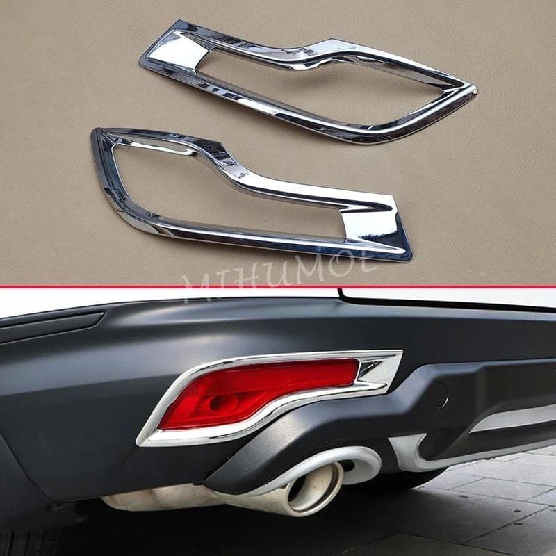 Capa Refletor Cromada Para Honda CR-V 2017 2018 2019 CRV , Lâmpada De Luz De Neblina Traseira , Moldagem De Sobreposição
